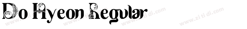 Do Hyeon Regular字体转换